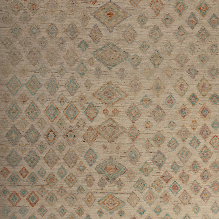 Zameen Patterned Modern Wool Rug - 6'9" x 9'7" Default Title