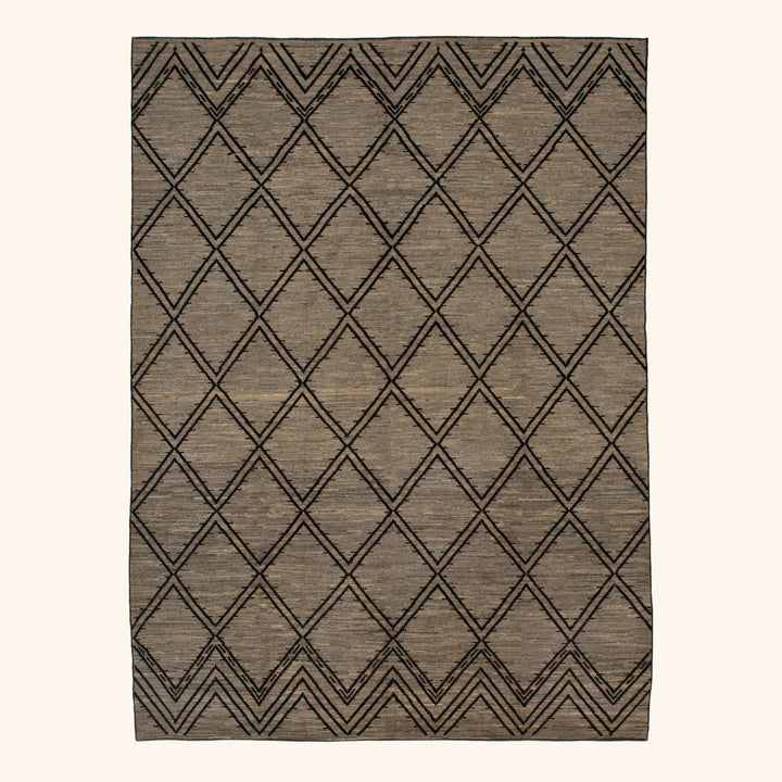 Zameen Patterned Modern Wool Rug - 10' x 13'10" Default Title