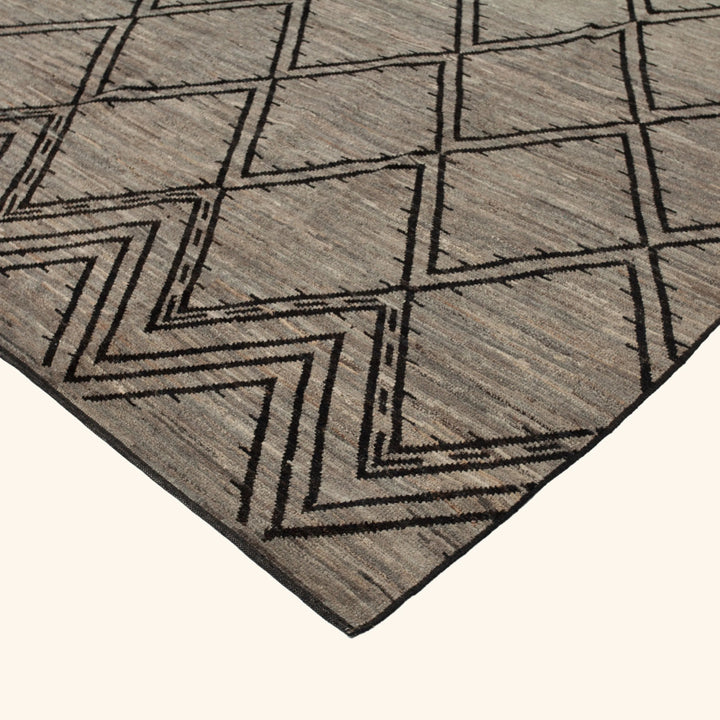 Zameen Patterned Modern Wool Rug - 10' x 13'10" Default Title