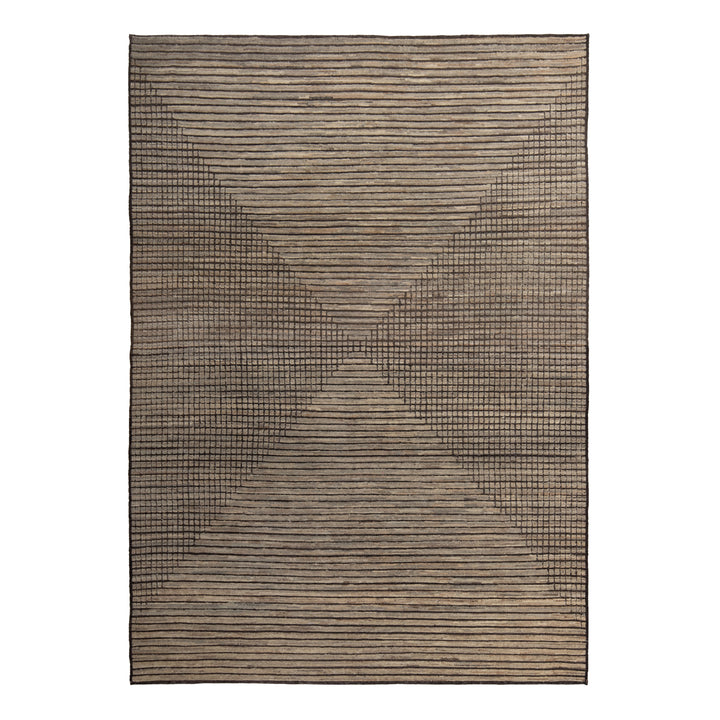 Zameen Patterned Modern Wool Rug - 7'1" x 10'1"