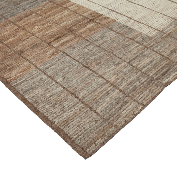 Zameen Patterned Modern Wool Rug - 9'5" x 12' Default Title