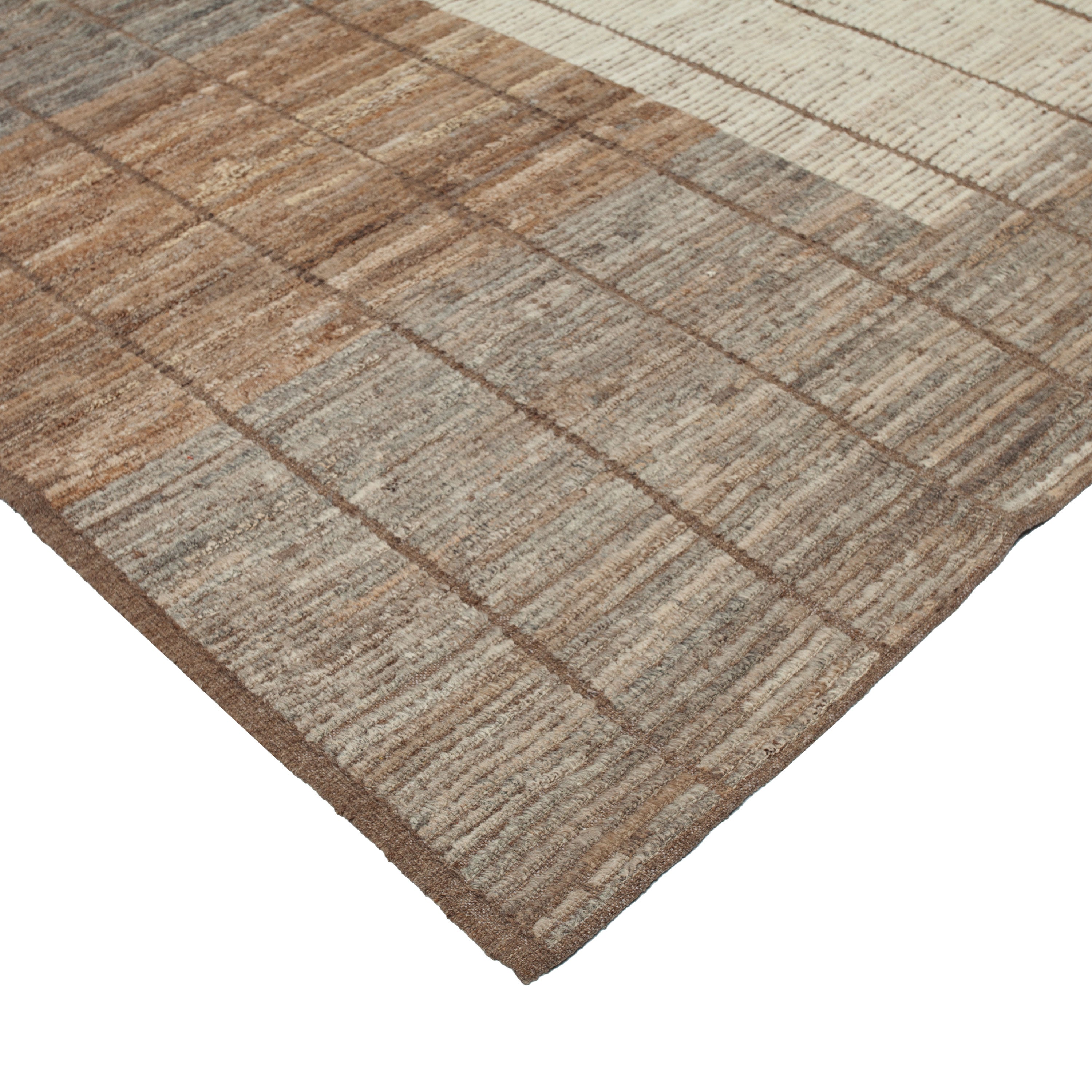 Zameen Patterned Modern Wool Rug - 9'5" x 12' Default Title