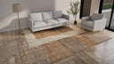 Brown Zameen Modern Wool Rug - 9'5" x 12'