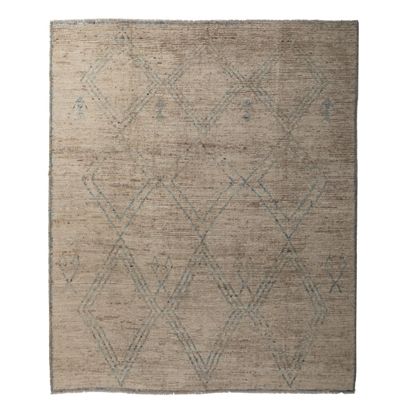 Zameen Patterned Modern Wool Rug - 8'4" x 9'6" Default Title