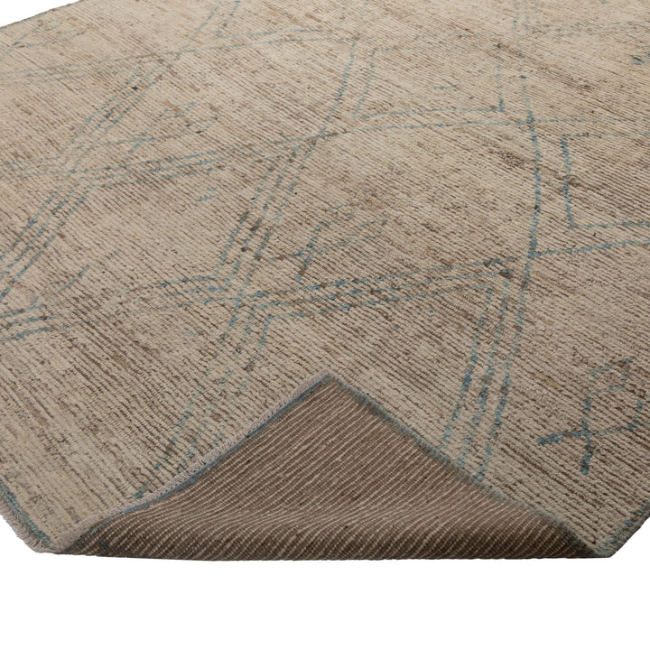 Zameen Patterned Modern Wool Rug - 8'4" x 9'6" Default Title