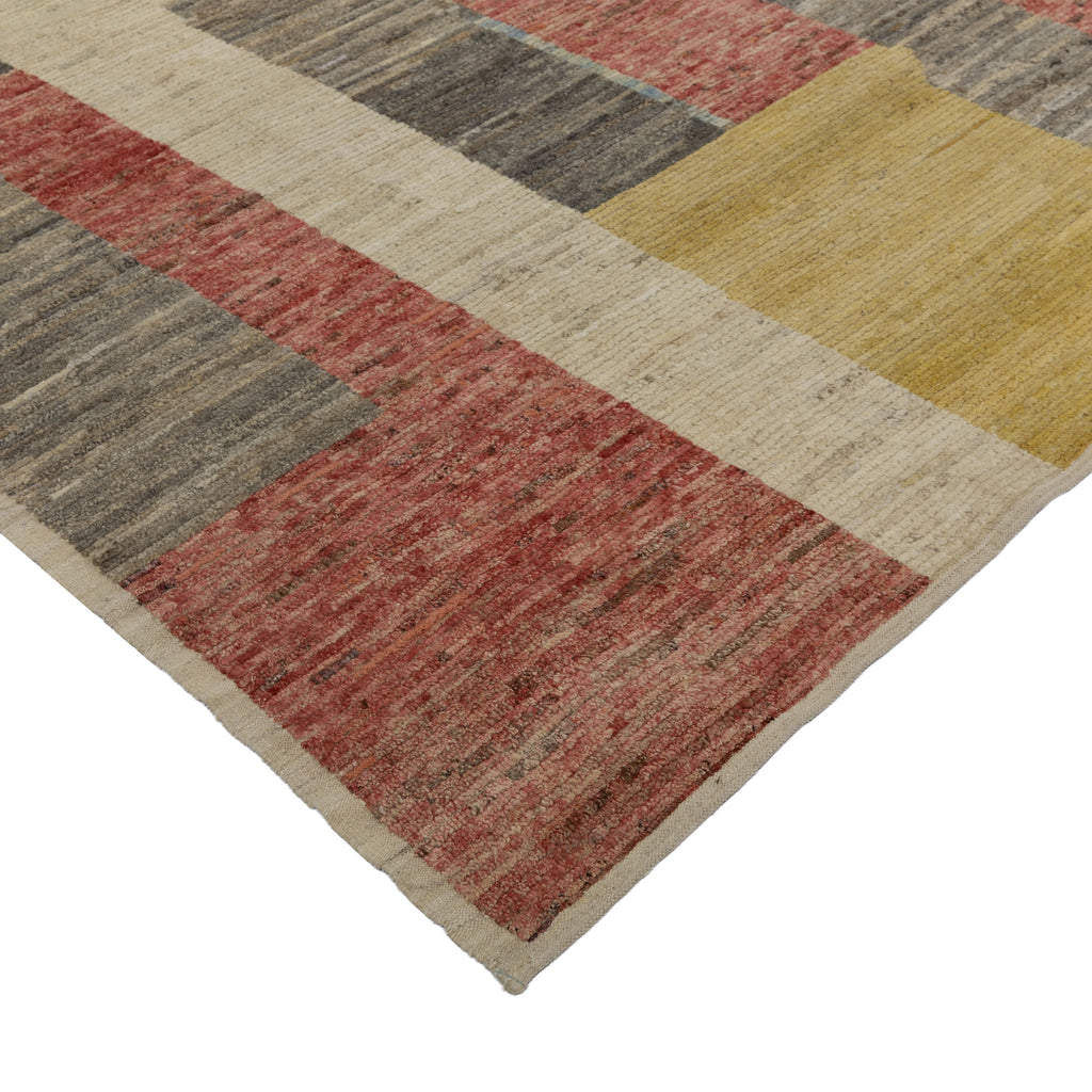 Zameen Patterned Modern Wool Rug - 9'2" x 12'2"