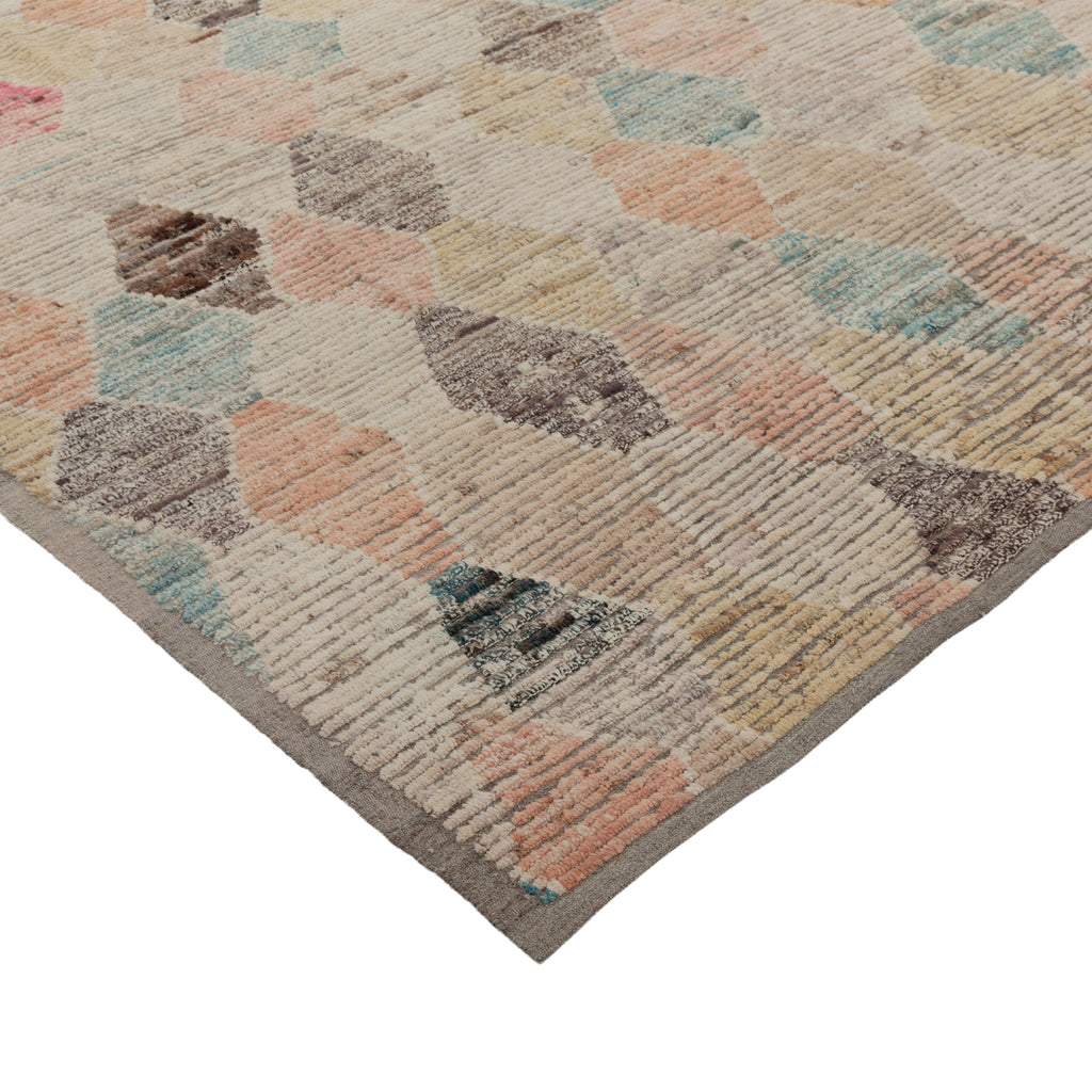 Mutlicolored Zameen Transitional Wool Rug- 9'8" x 12'7"