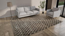 Zameen Patterned Modern Wool Rug - 9'3" x 11'8"