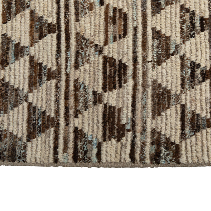 Zameen Patterned Modern Wool Rug - 9'3" x 11'8" Default Title