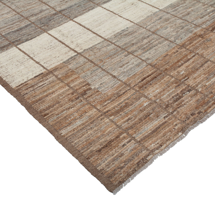 Zameen Patterned Modern Wool Rug - 8'6" x 10' Default Title