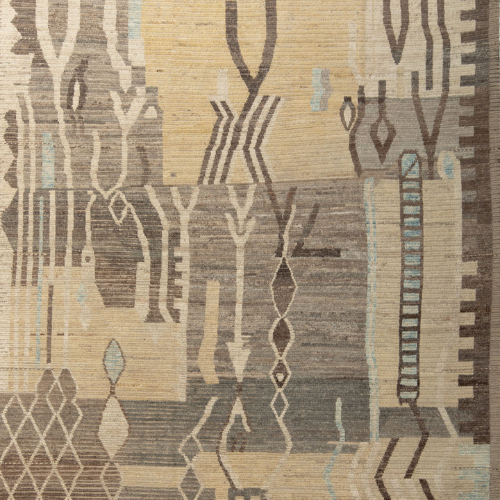 Zameen Patterned Modern Wool Rug - 8'4" x 10'2" Default Title