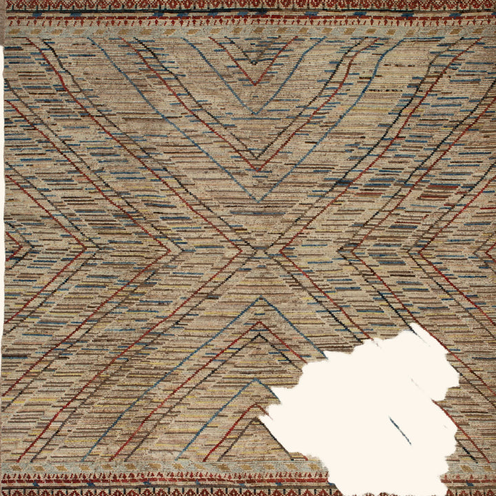 Zameen Patterned Modern Wool Rug - 12'6" x 15'1" Default Title
