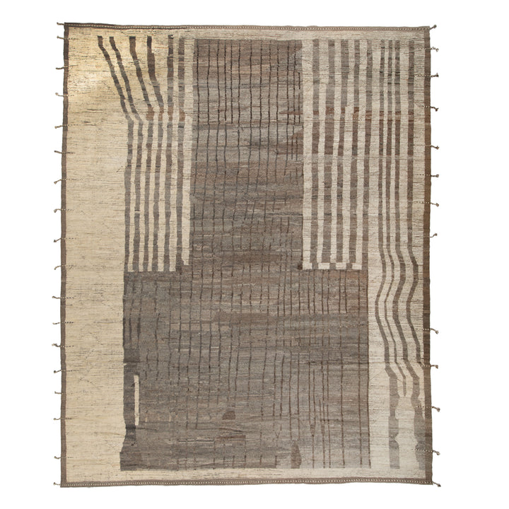 Zameen Patterned Modern Wool Rug - 13'9" x 16'9" Default Title