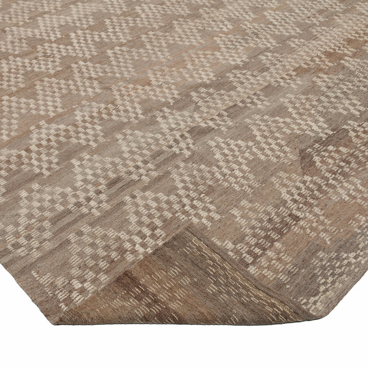 Zameen Patterned Modern Wool Rug - 13'8" x 16'6" Default Title