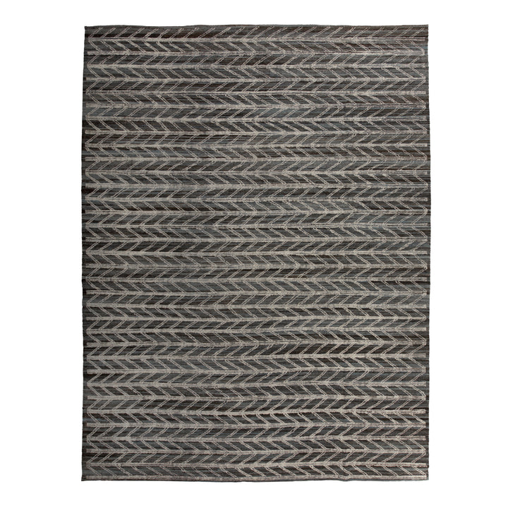 Zameen Patterned Modern Wool Rug - 10'9" x 14' Default Title