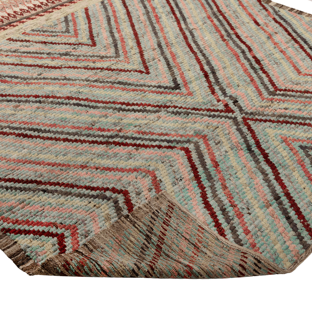 Zameen Patterned Modern Wool Rug - 7'2" x 9'8" Default Title