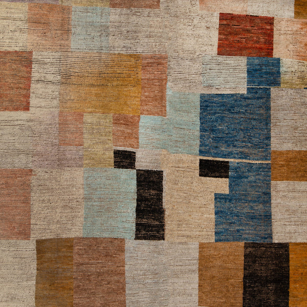 Zameen Patterned Modern Wool Rug - 15' x 20'1" Default Title
