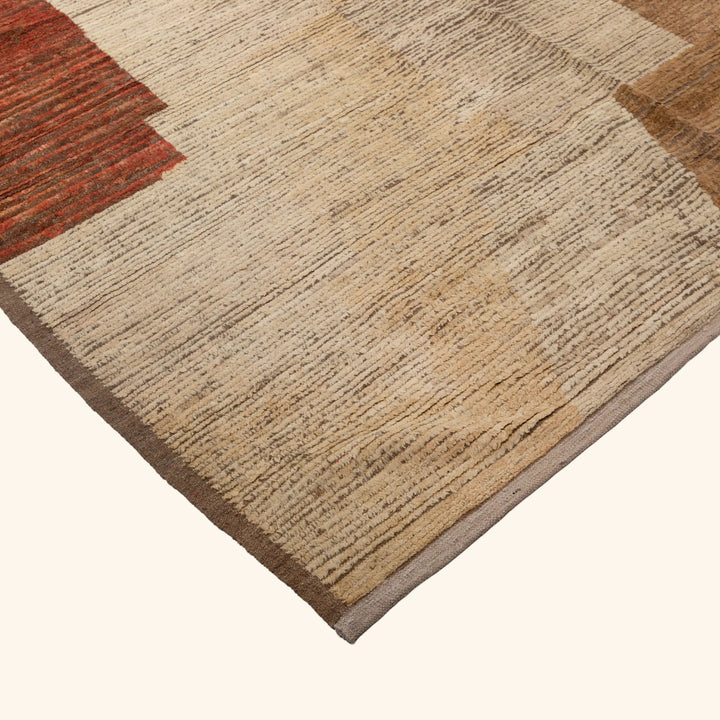 Zameen Patterned Modern Wool Rug - 15' x 20'1" Default Title