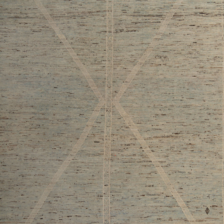 Zameen Patterned Modern Wool Rug - 8'4" x 10'