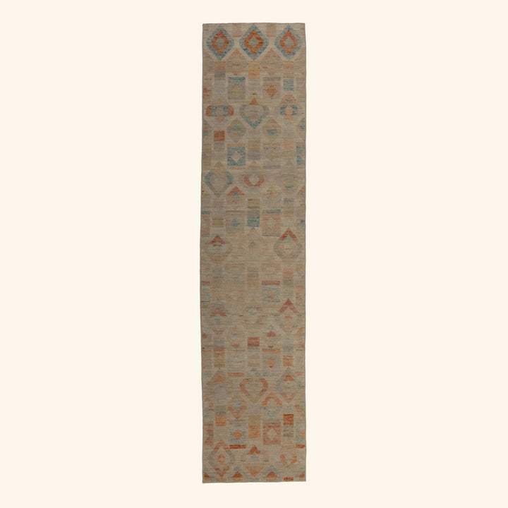 Zameen Patterned Modern Wool Rug - 2'9" x 12'9" Default Title