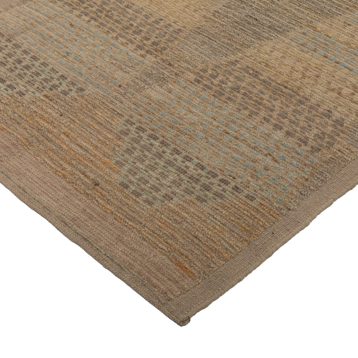 Zameen Patterned Modern Wool Rug - 3'4" x 13'3" Default Title