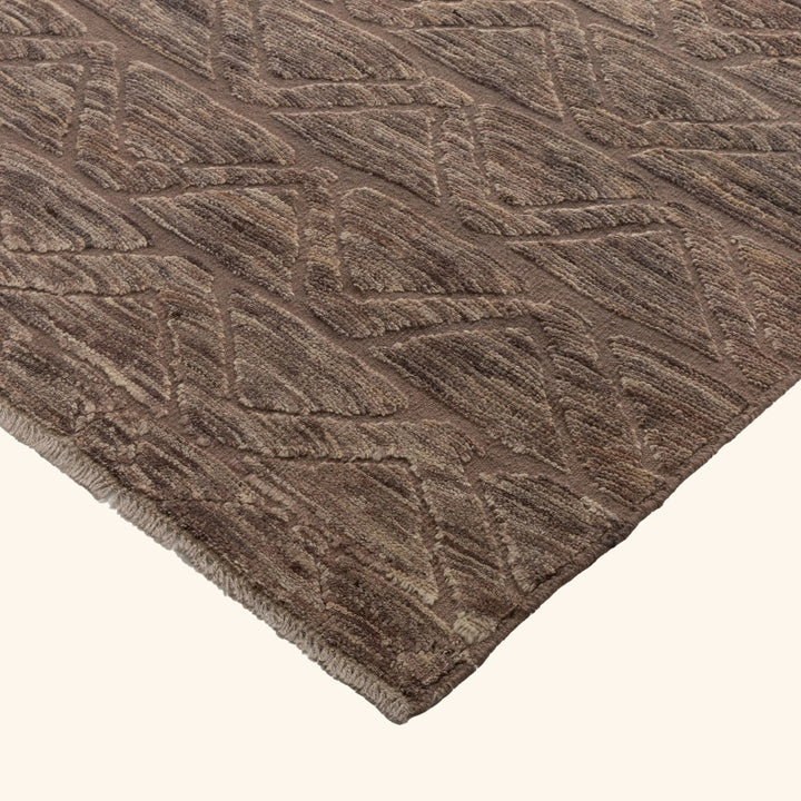 Zameen Patterned Modern Wool Rug - 3' x 9'10" Default Title