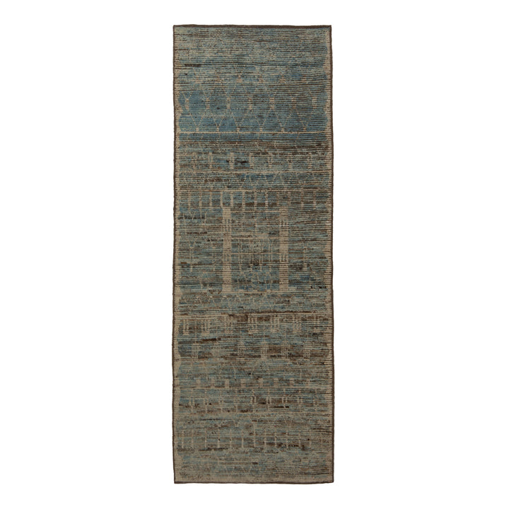 Zameen Patterned Modern Wool Rug - 2'10" x 8'4" Default Title