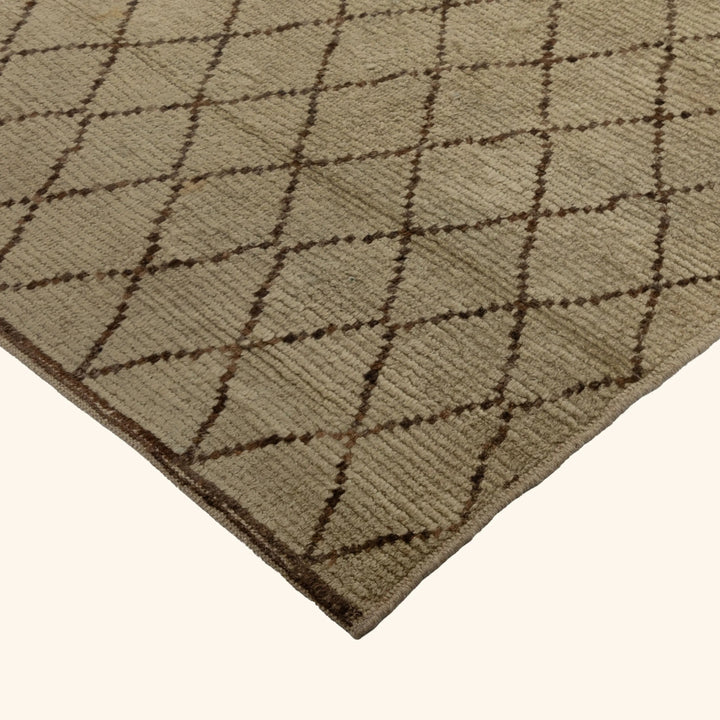 Zameen Patterned Modern Wool Rug - 3'4" x 9'10" Default Title