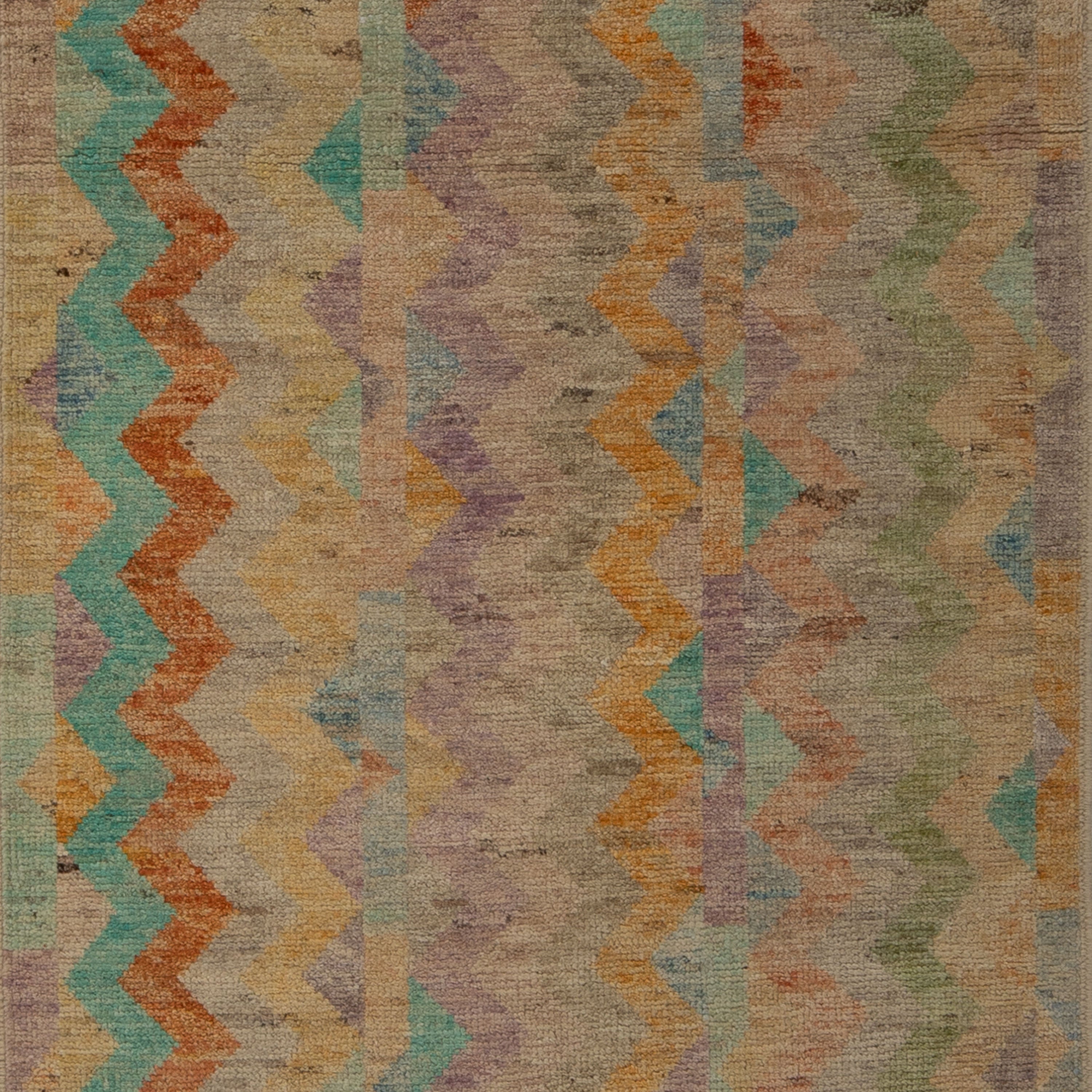 Zameen Patterned Modern Wool Rug - 2'11" x 9'9" Default Title