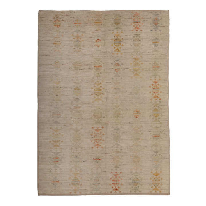 Zameen Patterned Modern Wool Rug - 4'6" x 6'5" Default Title