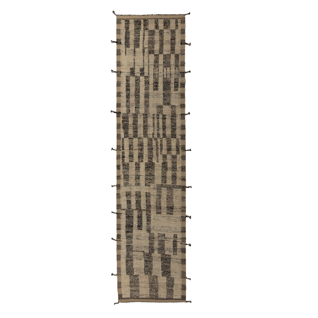 Zameen Patterned Modern Wool Rug - 3'4" x 13'9" Default Title