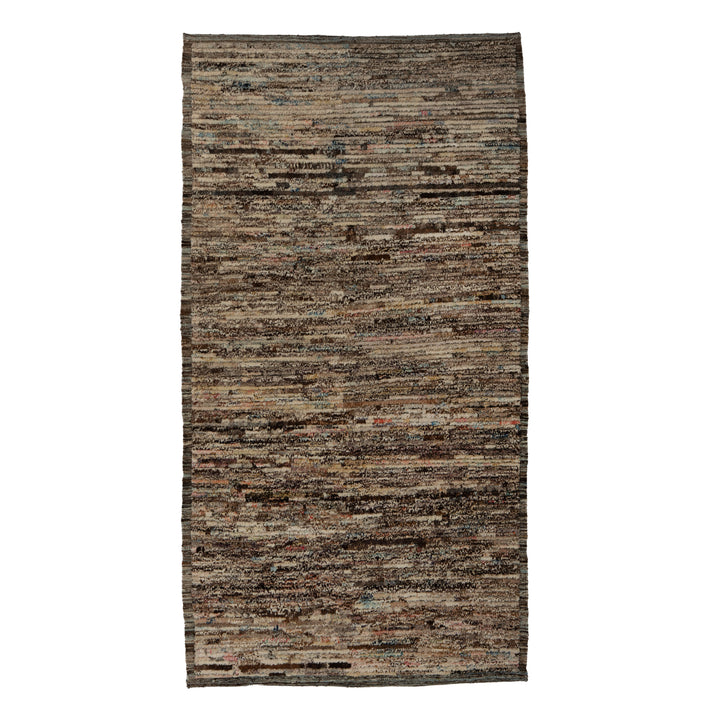 Zameen Patterned Modern Wool Rug - 3'10" x 7'3" Default Title