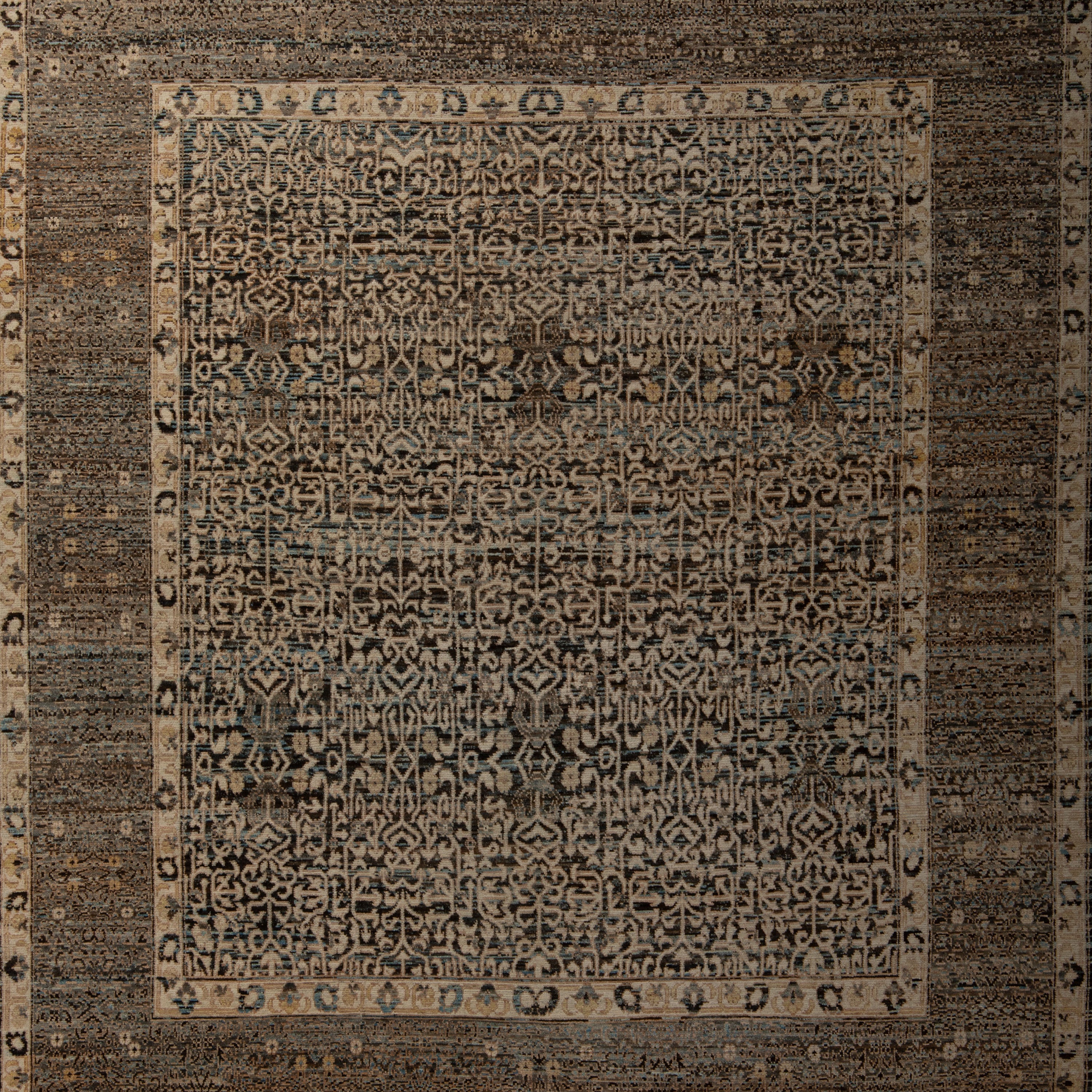 Zameen Patterned Modern Wool Rug - 8'7" x 10'4" Default Title