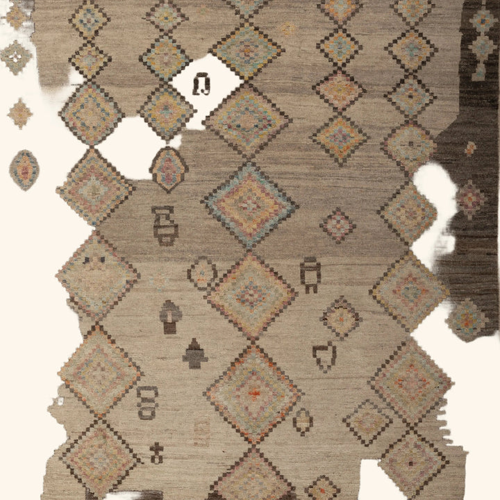 Zameen Patterned Modern Wool Rug - 5'1" x 6'5" Default Title