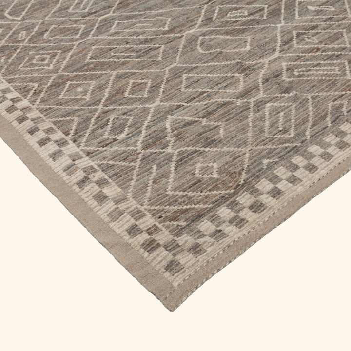 Zameen Patterned Modern Wool Rug - 13'5" x 16'8" Default Title