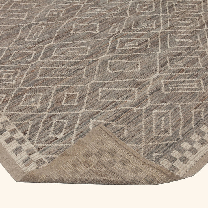 Zameen Patterned Modern Wool Rug - 13'5" x 16'8" Default Title