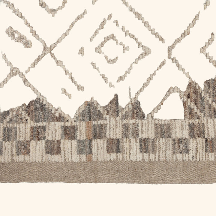Zameen Patterned Modern Wool Rug - 13'5" x 16'8" Default Title