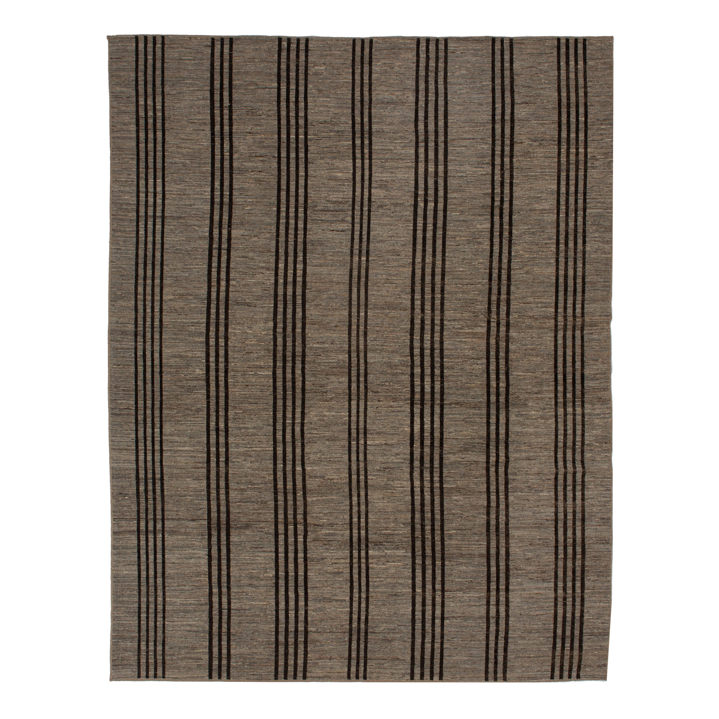 Zameen Patterned Modern Wool Rug - 10'6" x 13'3" Default Title