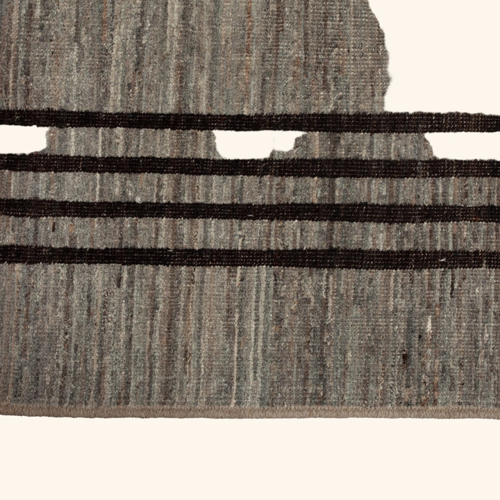 Zameen Patterned Modern Wool Rug - 10'6" x 13'3" Default Title