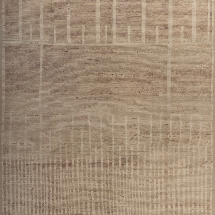 Zameen Patterned Modern Wool Rug - 10'4" x 14'2" Default Title