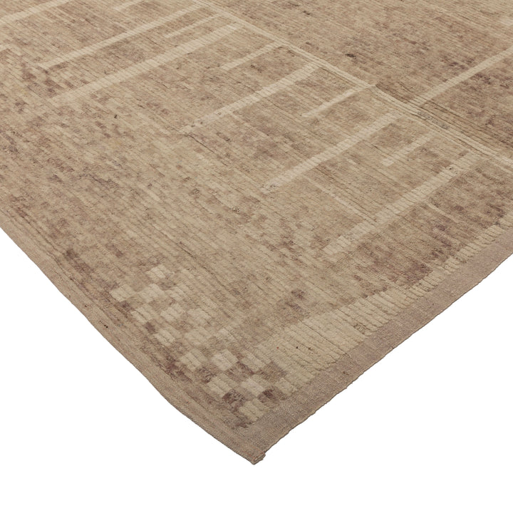 Zameen Patterned Modern Wool Rug - 10'4" x 14'2" Default Title