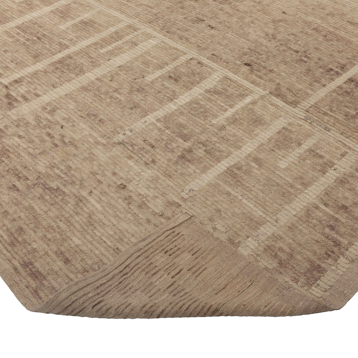 Zameen Patterned Modern Wool Rug - 10'4" x 14'2" Default Title