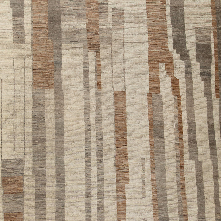 Zameen Patterned Modern Wool Rug - 12'8" x 15' Default Title