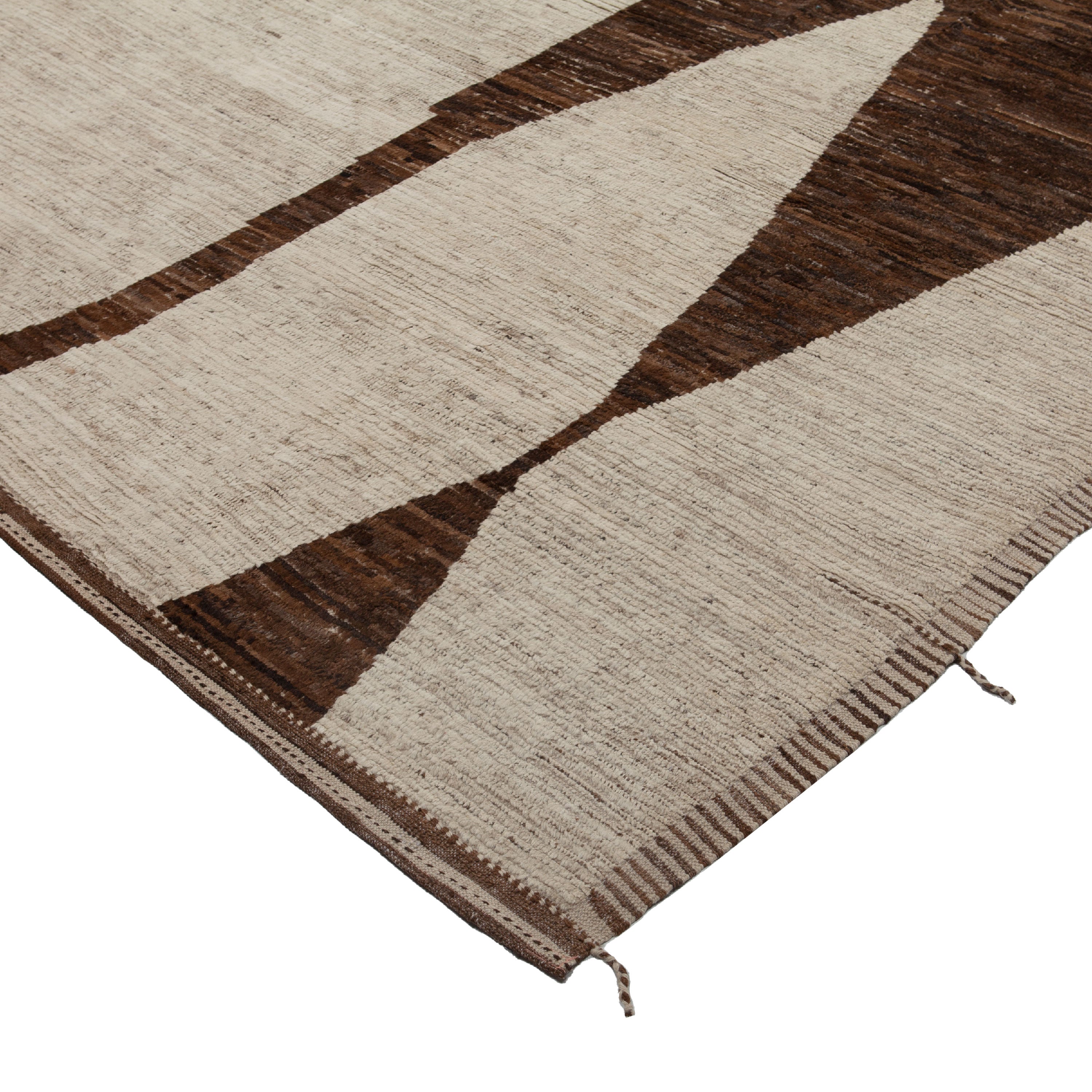 Zameen Patterned Modern Wool Rug - 13'10 x 15'10" Default Title