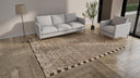 Brown Zameen Transitional Wool Rug - 8'2" x 9'9"