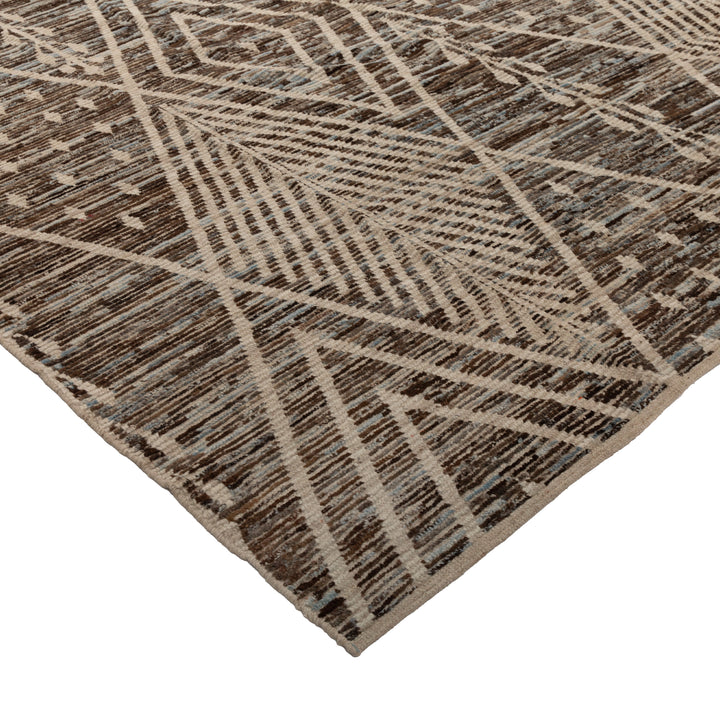 Zameen Patterned Modern Wool Rug - 10'1" x 13'11" Default Title