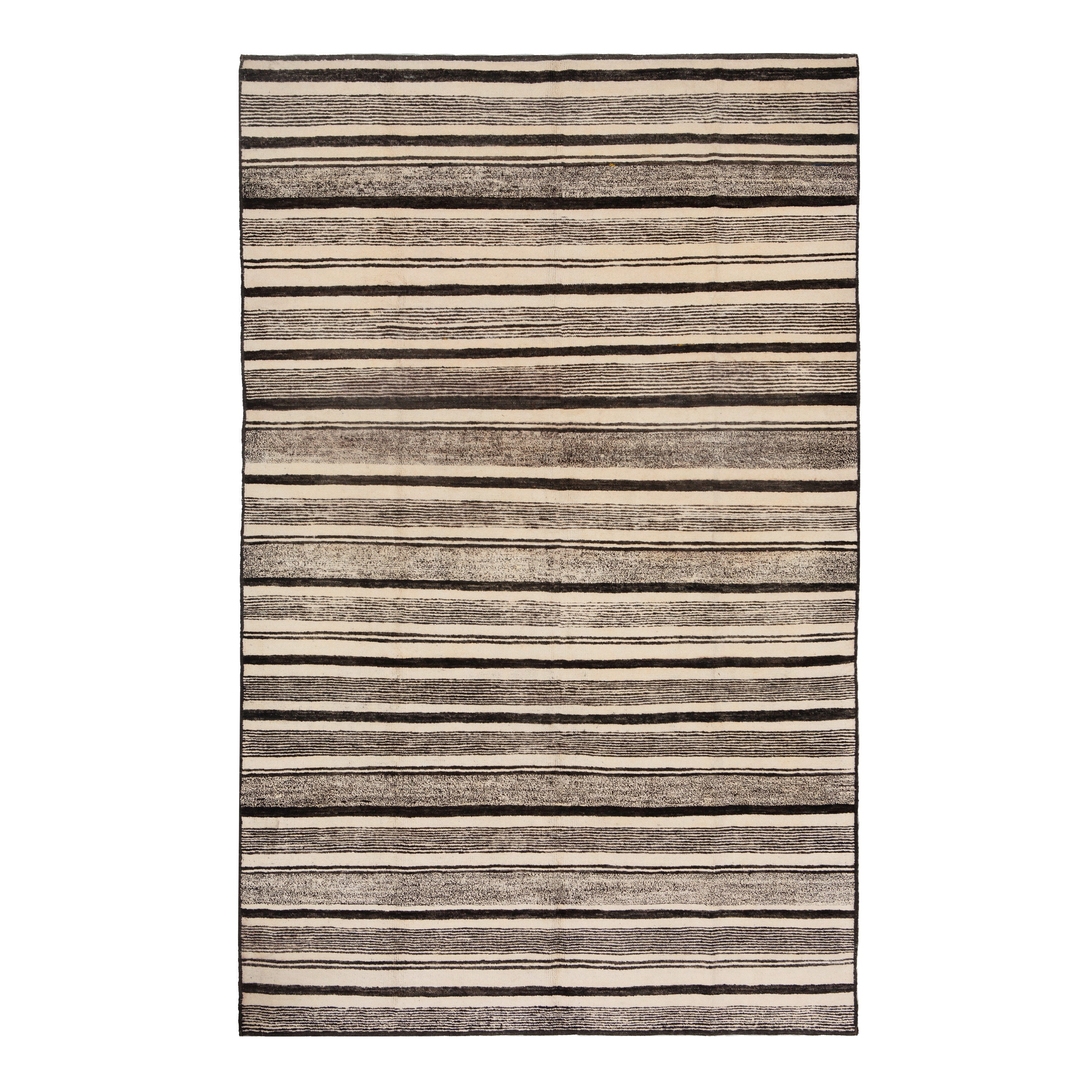 Zameen Patterned Modern Wool Rug - 6' x 9'8" Default Title