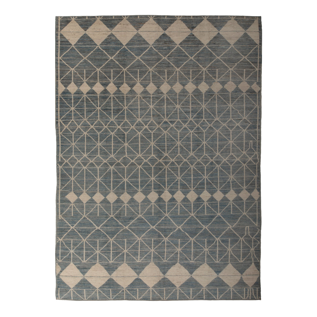 Zameen Patterned Modern Wool Rug - 9'11" x 14'7" Default Title