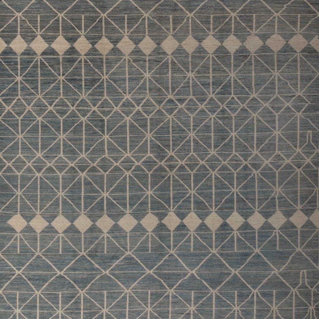 Zameen Patterned Modern Wool Rug - 9'11" x 14'7" Default Title