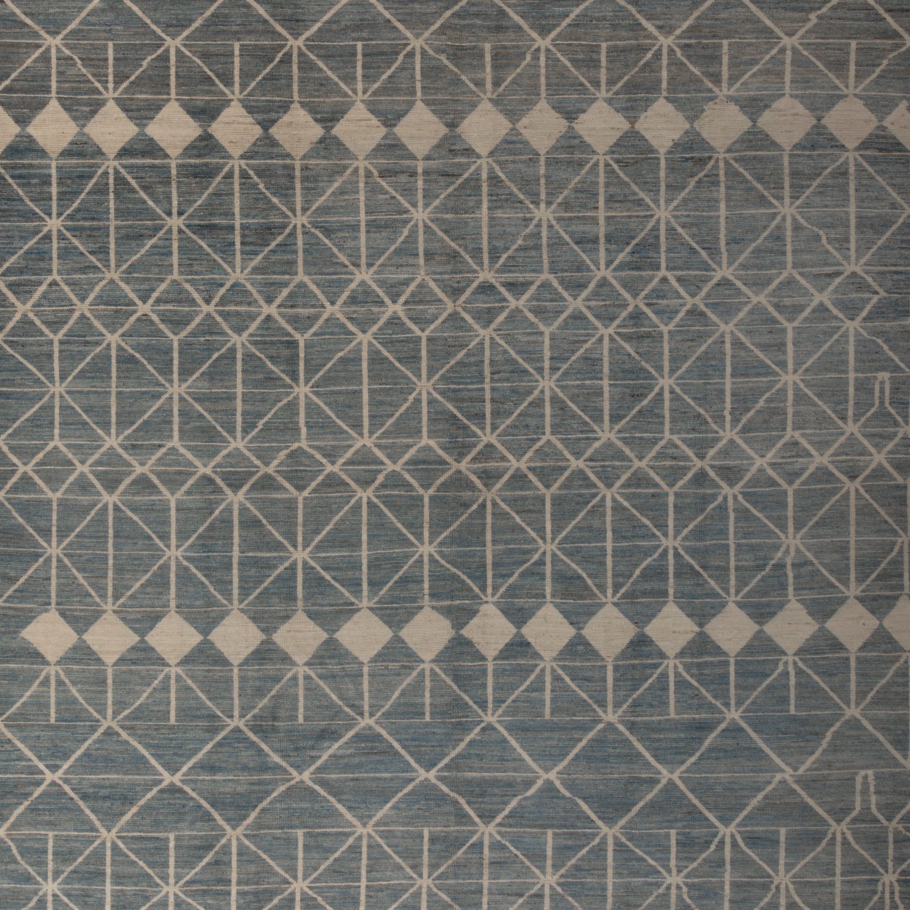 Zameen Patterned Modern Wool Rug - 9'11" x 14'7" Default Title